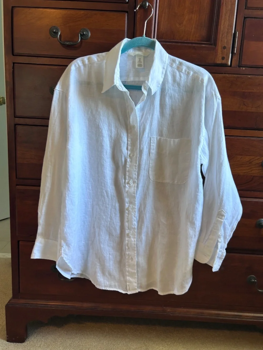 H&M white linen